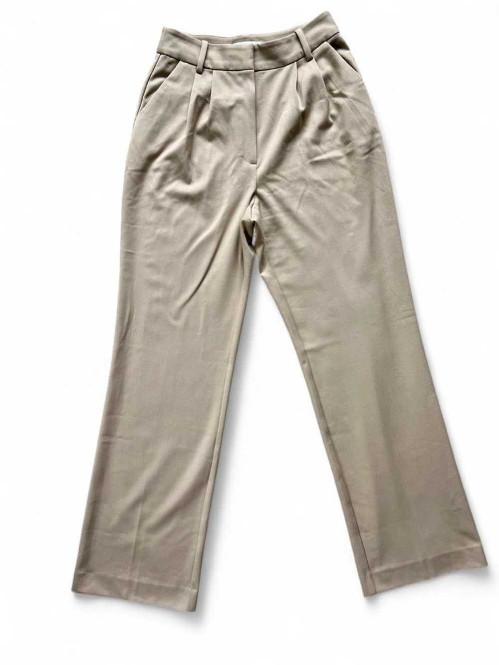 Favorite Daughter The Favorite Pant Beige Wide Leg Trousers Size 8